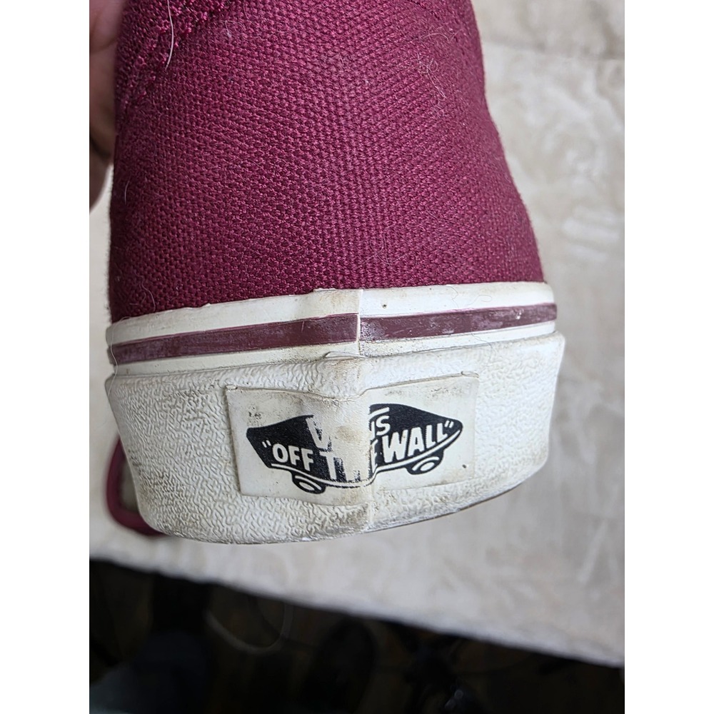 Vans Old Skool Burgundy Maroon Low Top Skate Shoes Mens 10.5 Womens 12 - Picture 7 of 10